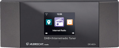 MONACOR DR-463 WLAN-Internetradio-Adapter mit DLNA, DAB+, UKW und Bluetooth