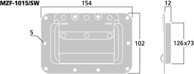 MONACOR MZF-1015/SW Tragegriff 