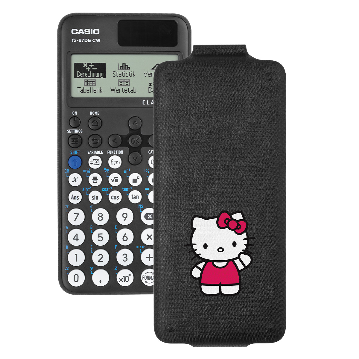 Casio FX-87 DE CW ClassWiz Schulrechner mit Hello-Kitty-Bedruckung (Motiv 09)