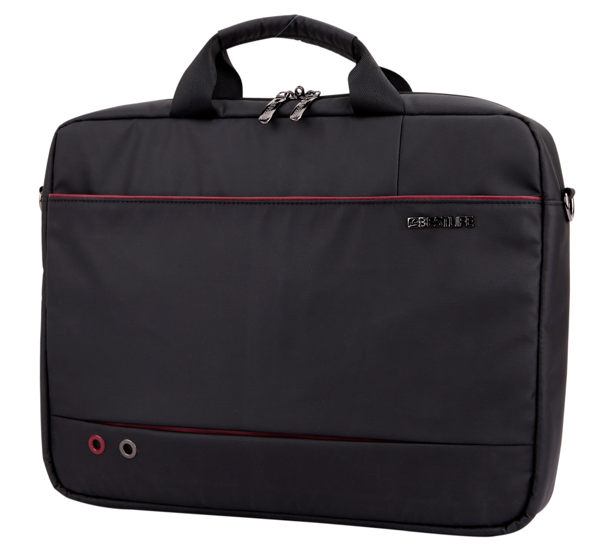 BestLife Business Quark UMHÄNGETASCHE schwarz Laptop Briefcase für 15,6"