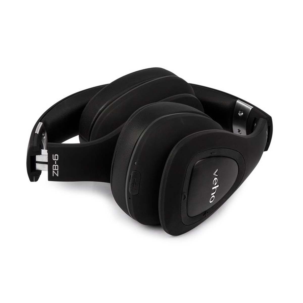 Veho VEP-014-ZB6 On-Ear Bluetooth Kopfhörer mit Mikrofon, schwarz 